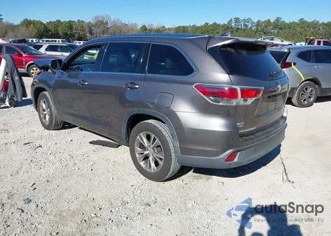 2014 Toyota Highlander Xle V6 из США, поврежденный, VIN 5TDKKRFH5ES016820